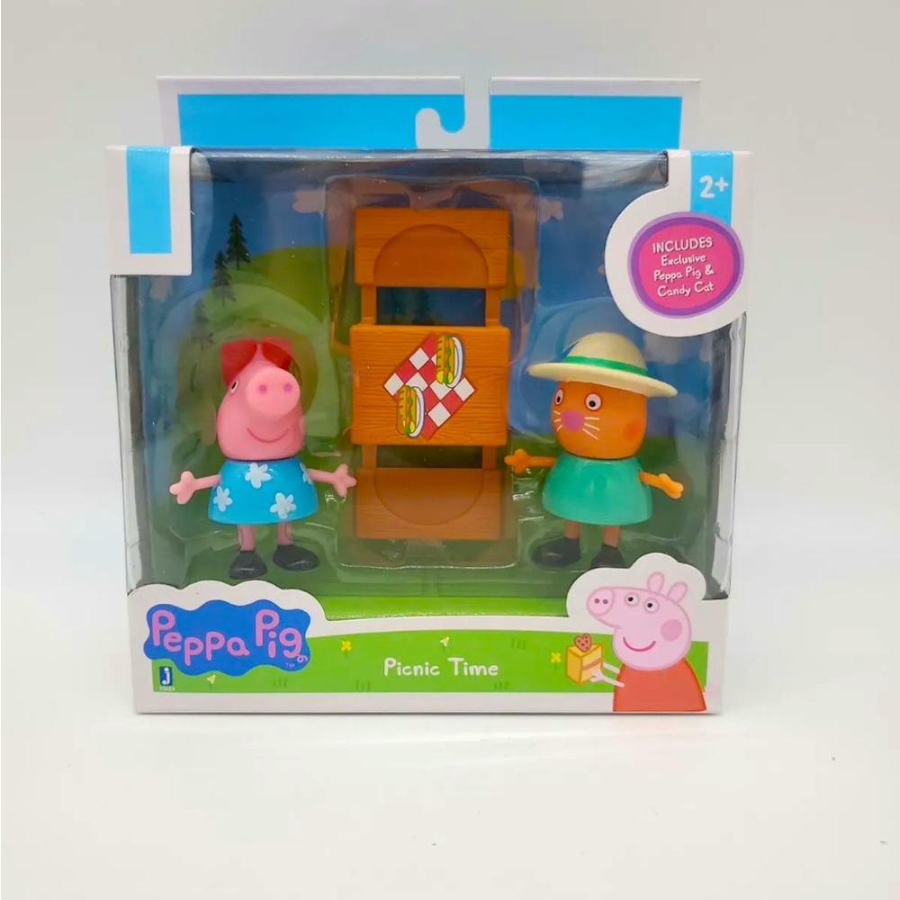 PEPPA PIG PICNIC TIME Set Peppa Candy Cat Picnic Table New in Box NIB..